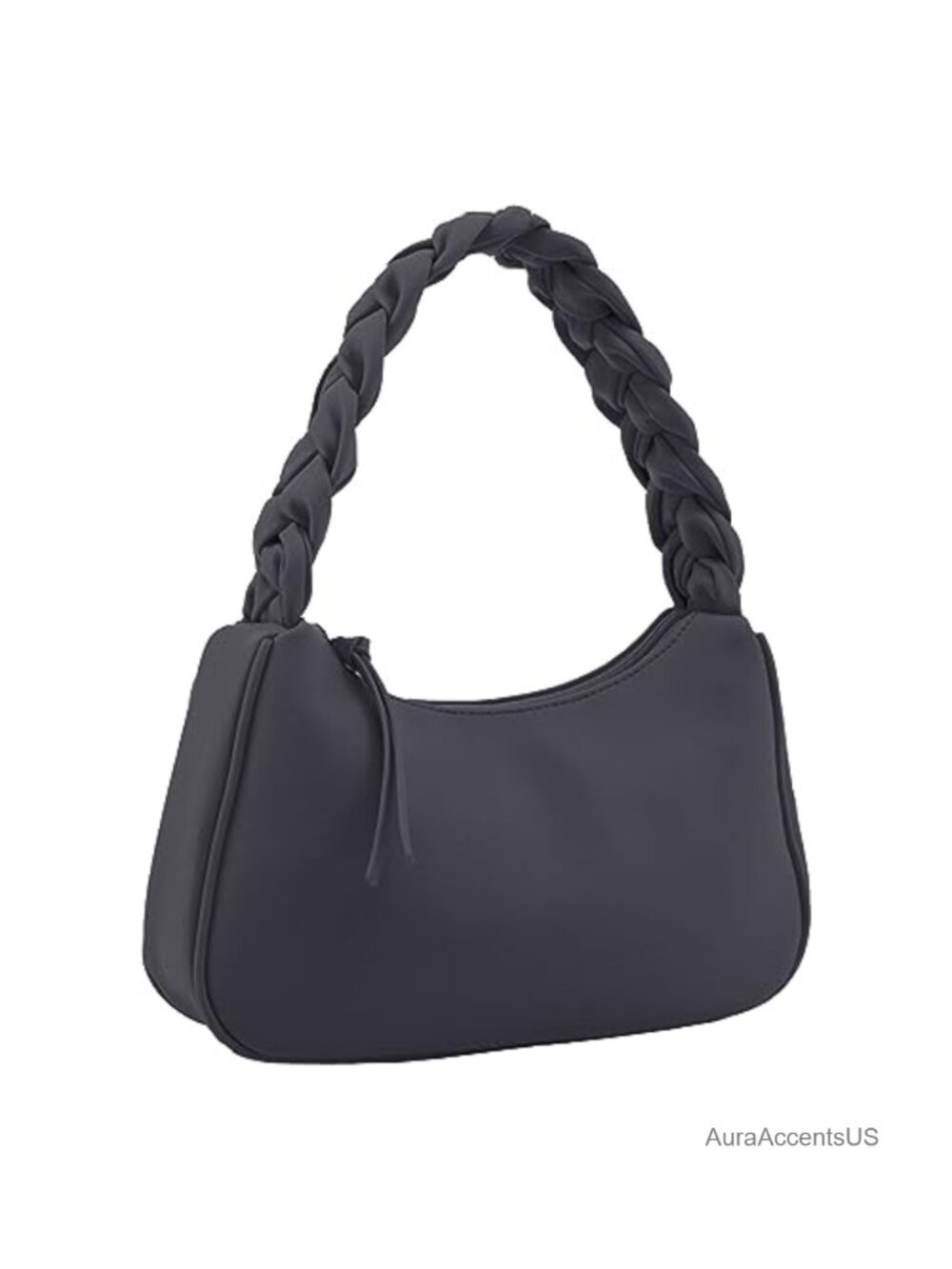 Vegan Leather Braided Hobo Shoulder Bag for Women Lightweight Mini Tote